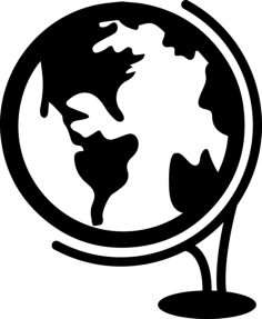 Globe Tool With Stand Sketch Style Svg Vector, Free Vectors File